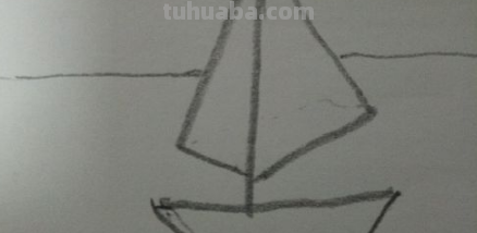 帆船的简笔画