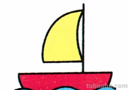 如何画帆船简笔画图片教程