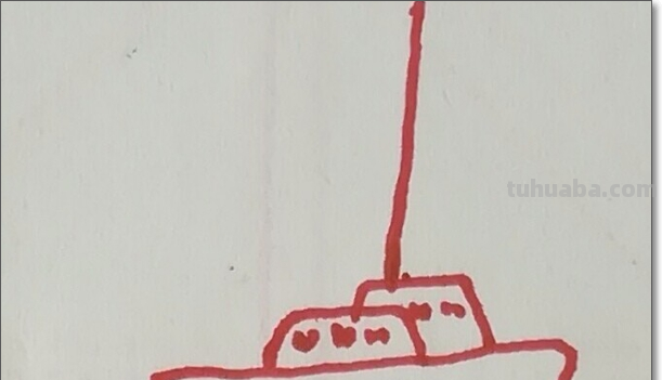 如何画帆船简笔画图片教程