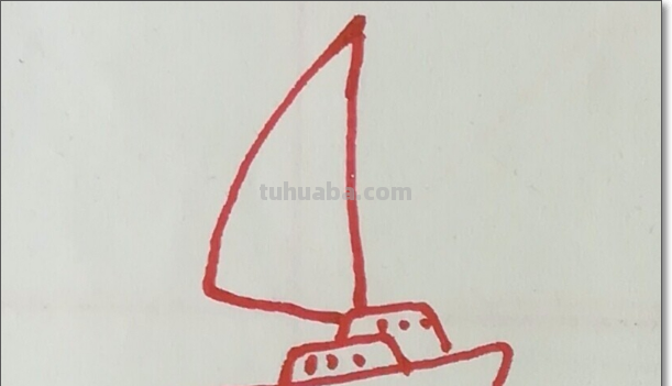 如何画帆船简笔画图片教程