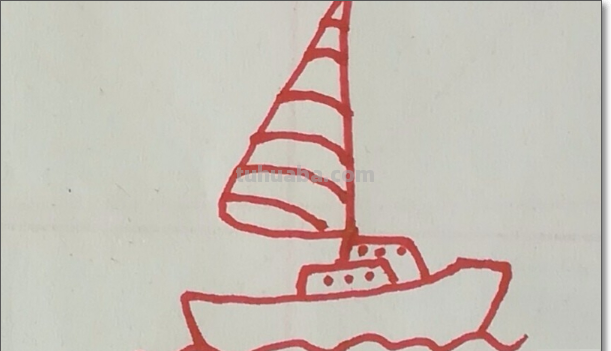 如何画帆船简笔画图片教程