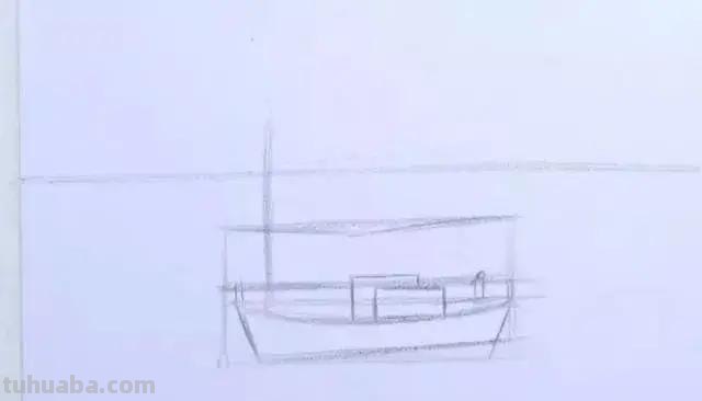 彩铅风景｜江畔黄昏，细腻唯美的彩铅画，简单易学