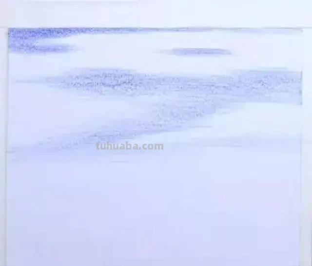 彩铅风景｜江畔黄昏，细腻唯美的彩铅画，简单易学