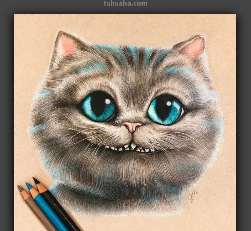 画在牛皮纸上的彩铅画，每一张都是超棒的学习素材