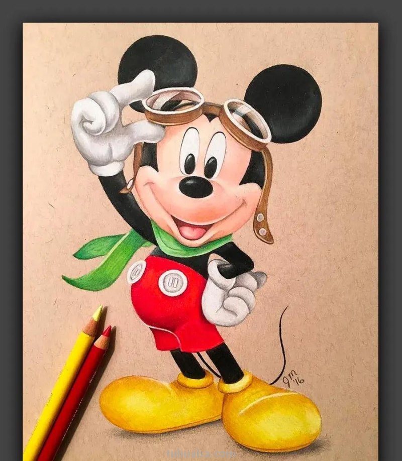 画在牛皮纸上的彩铅画，每一张都是超棒的学习素材