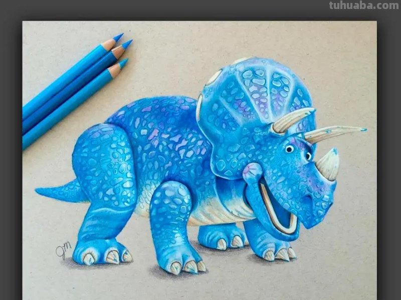 画在牛皮纸上的彩铅画，每一张都是超棒的学习素材