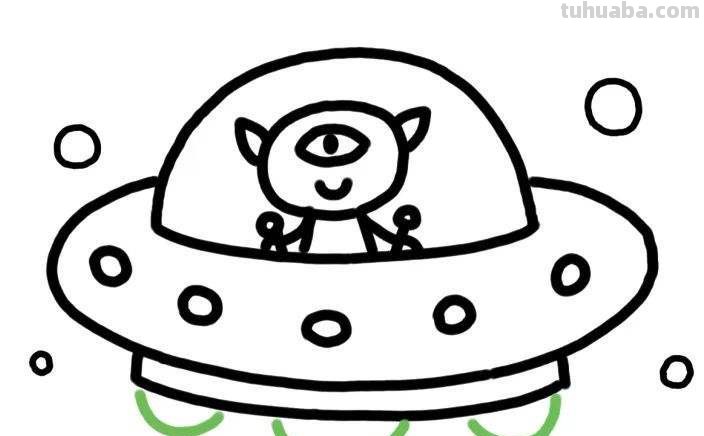 ufo简笔画怎么画 ufo简笔画怎么画图片