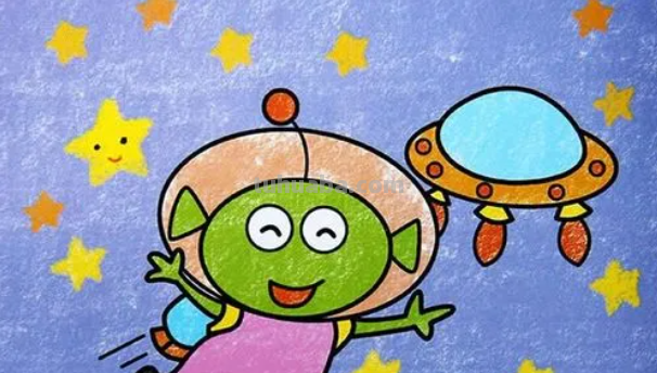 最简单的飞碟怎么画