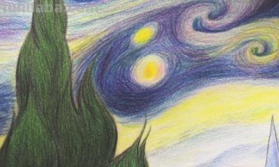 彩铅星空星星怎么画 怎样用彩铅画出星空？