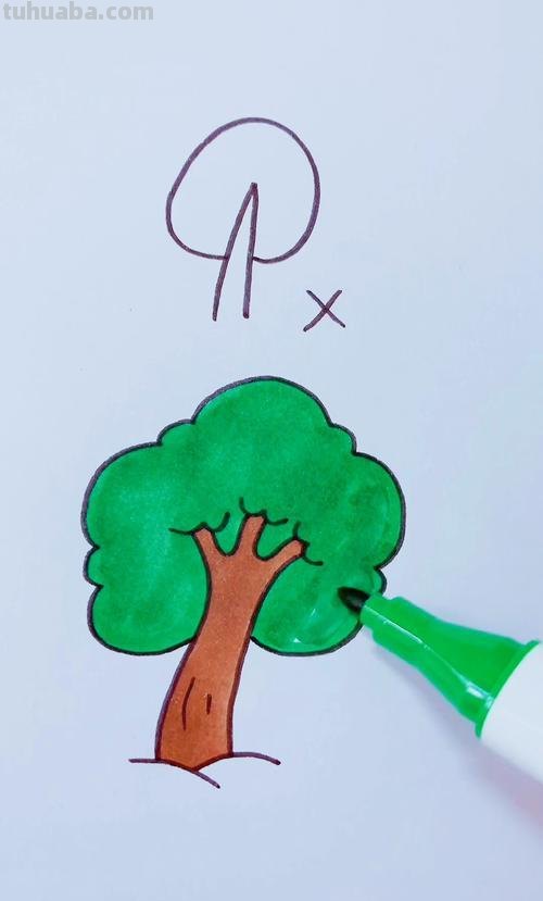 怎样画好看的大树 怎样画好看的大树图片