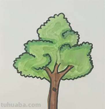 怎样画大树好看