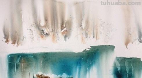 迷人的湖光山色 - 写意风景水彩画欣赏