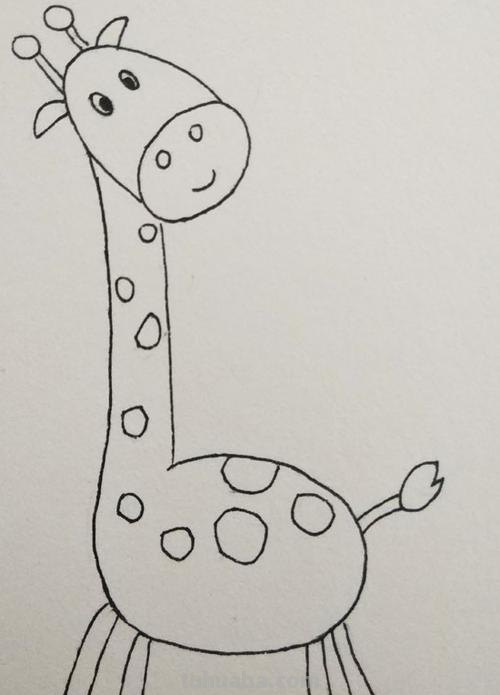 长颈鹿简笔画的画法 长颈鹿简笔画画法视频