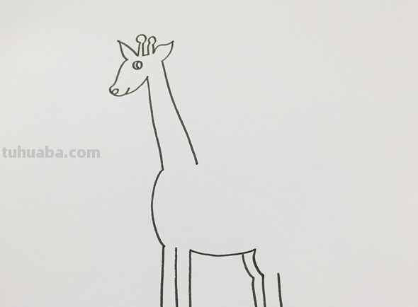 简笔长颈鹿的画法