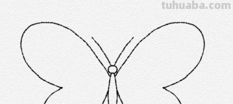 怎么画蝴蝶简笔画