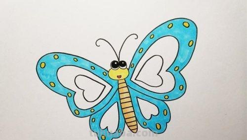 蝴蝶简笔画怎么画 蝴蝶简笔画怎么画颜色