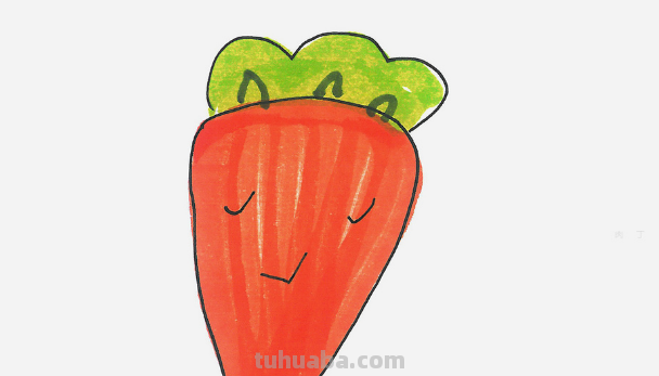 萝卜怎么画简单又可爱