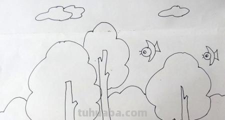 简笔画树怎么画 大树的简笔画怎么画？