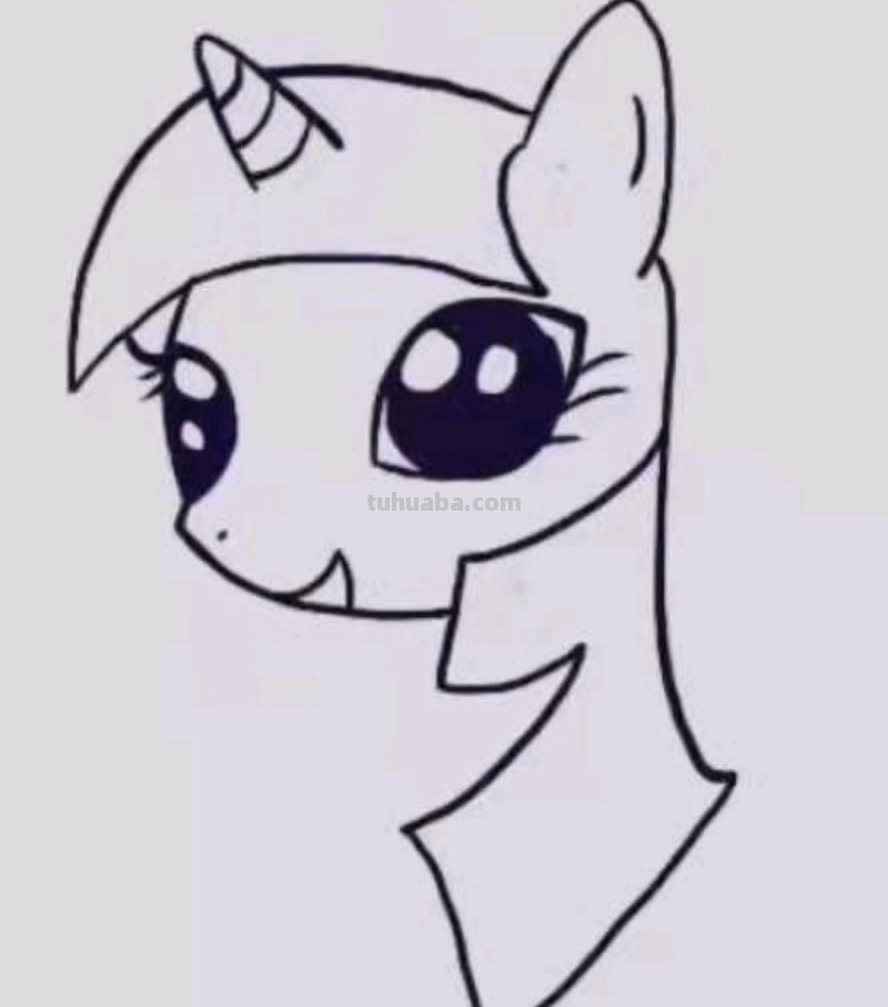 如何画小马紫悦 如何画小马紫悦