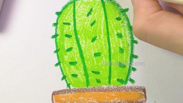 怎样画好看的仙人掌 怎样画好看的仙人掌视频