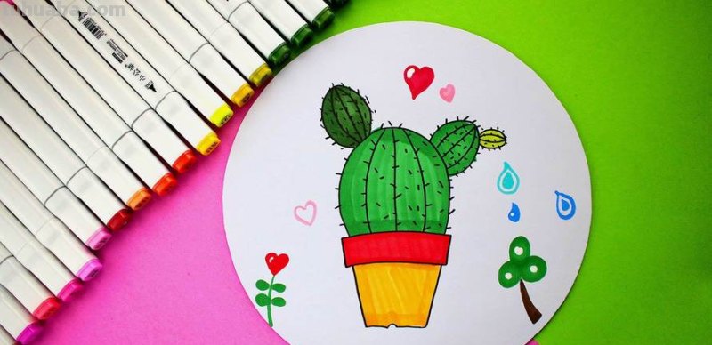 怎样画好看的仙人掌 怎样画好看的仙人掌视频