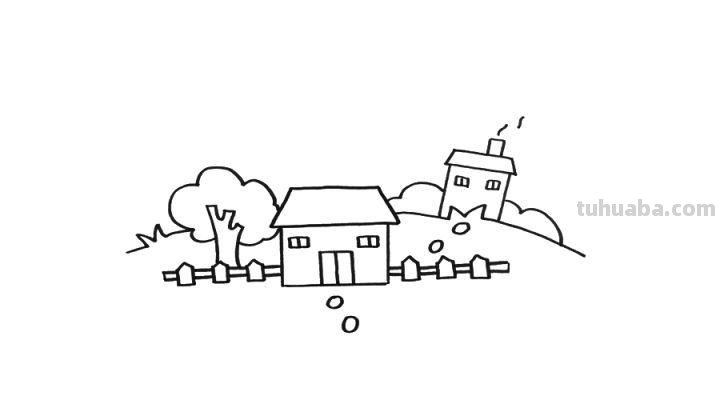 风景怎么画简笔画 如何简笔画田园风景?