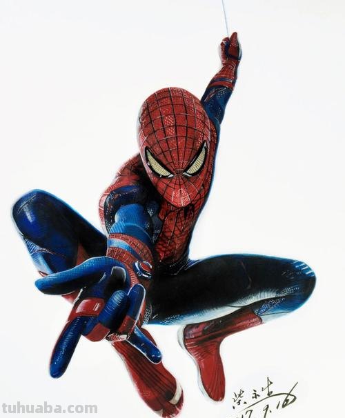 蜘蛛怎么用彩铅画 蜘蛛侠漫画怎么做?