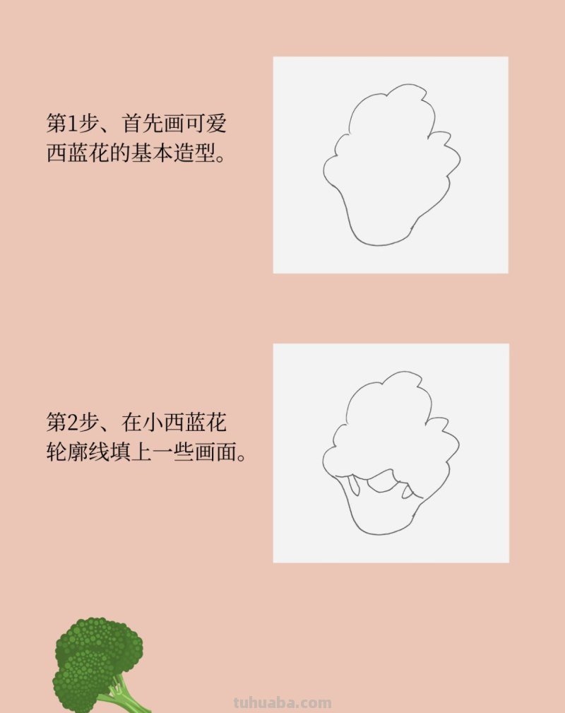 带颜色西蓝花怎么画最简单 带颜色西蓝花怎么画最简单