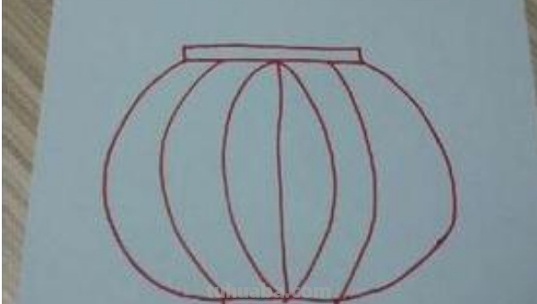 红灯笼怎么画简单又好看 红灯笼怎么画简单又好看