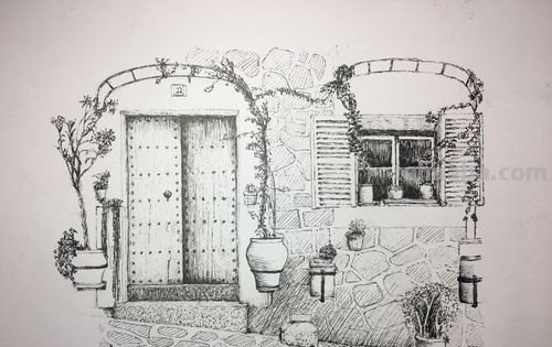 速写门窗画技巧法 速写风景初学者入门教程？