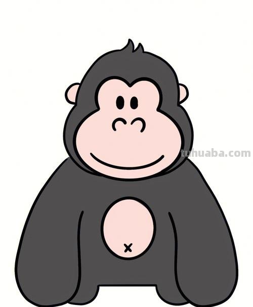 猩猩简笔画 猩猩简笔画图片大全
