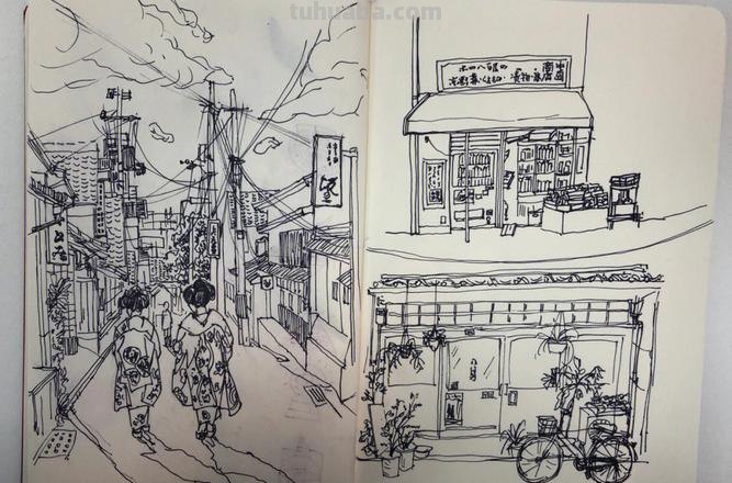 小镇印象速写 速写街景十个技巧？