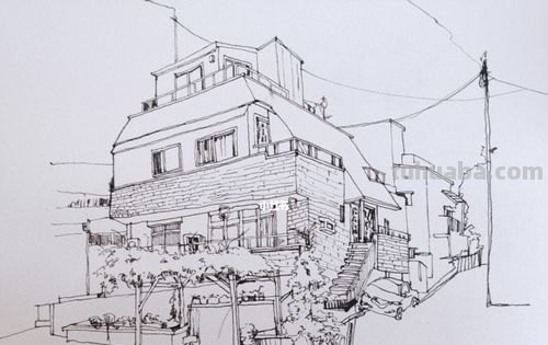 小镇印象速写 速写街景十个技巧？