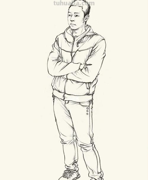 人站立速写 速写站立人物比例是多少?