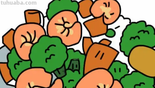 一盘青菜简笔画 一盘青菜简笔画