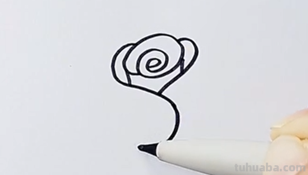 玫瑰的简笔画怎么画 玫瑰的简笔画怎么画