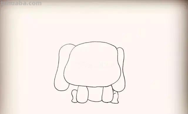 小狗简笔画，步骤齐全，一看就会