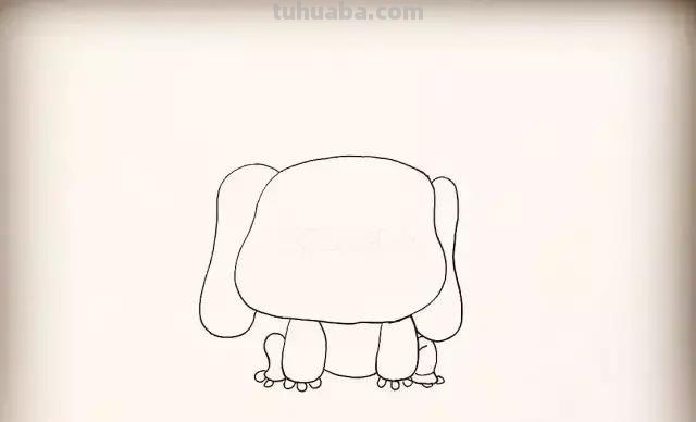小狗简笔画，步骤齐全，一看就会