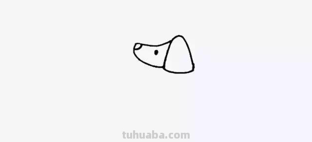 小狗简笔画，步骤齐全，一看就会
