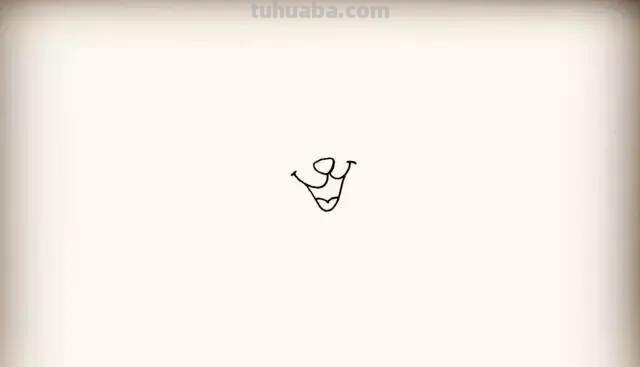 小狗简笔画，步骤齐全，一看就会