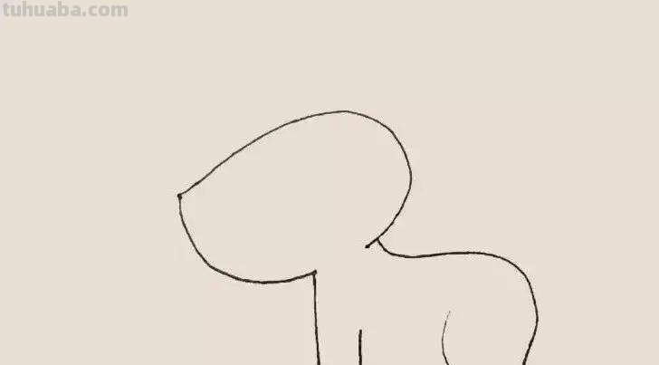 小狗简笔画，步骤齐全，一看就会