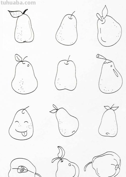 梨简笔画教程 梨简笔画教程图片