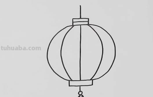 画灯笼的步骤 画灯笼的步骤图