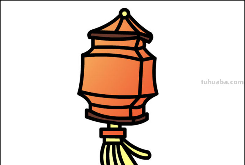 灯笼怎么画