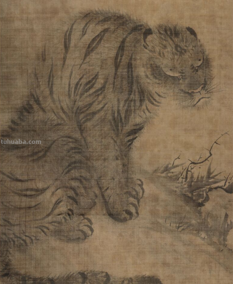 古人画笔下的老虎，瞧这壮硕的体格，武松打的就是这玩意儿？
