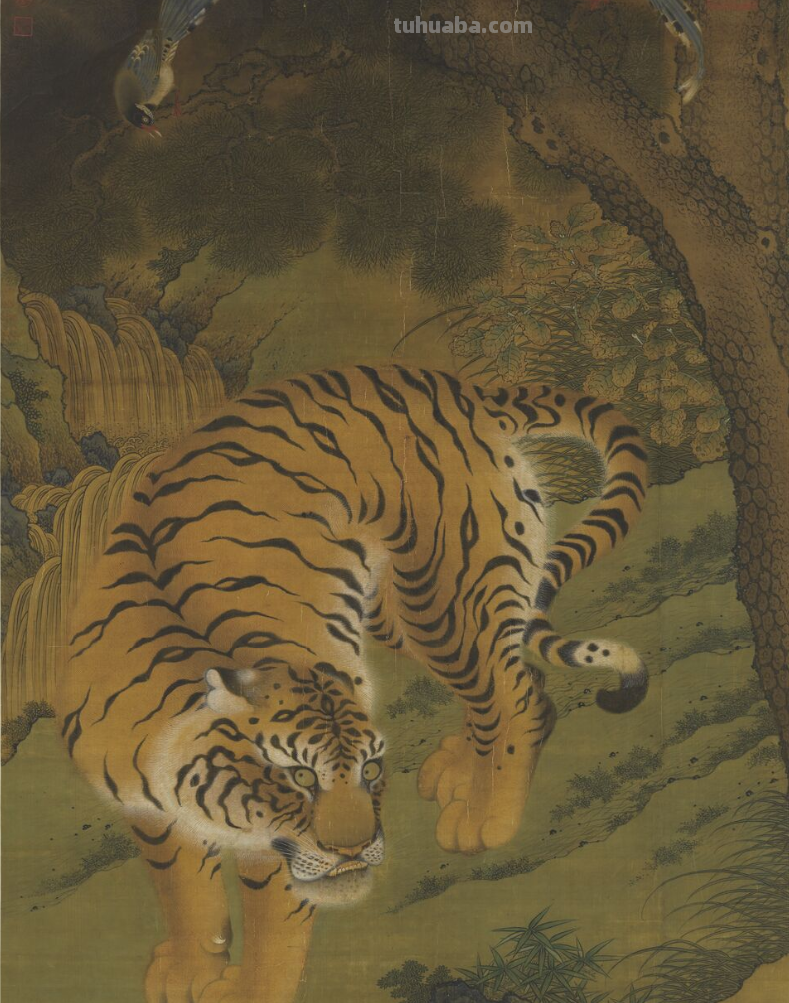 古人画笔下的老虎，瞧这壮硕的体格，武松打的就是这玩意儿？