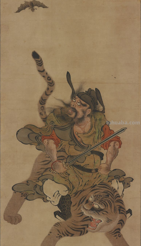 古人画笔下的老虎，瞧这壮硕的体格，武松打的就是这玩意儿？