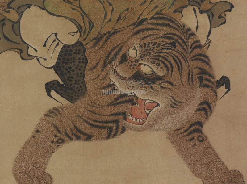 古人画笔下的老虎，瞧这壮硕的体格，武松打的就是这玩意儿？