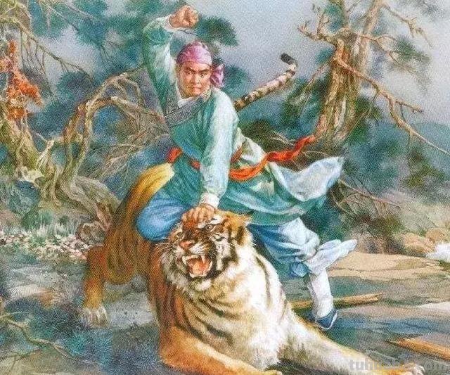 古人画笔下的老虎，瞧这壮硕的体格，武松打的就是这玩意儿？