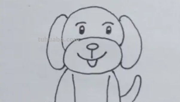 小狗的简笔画怎么画